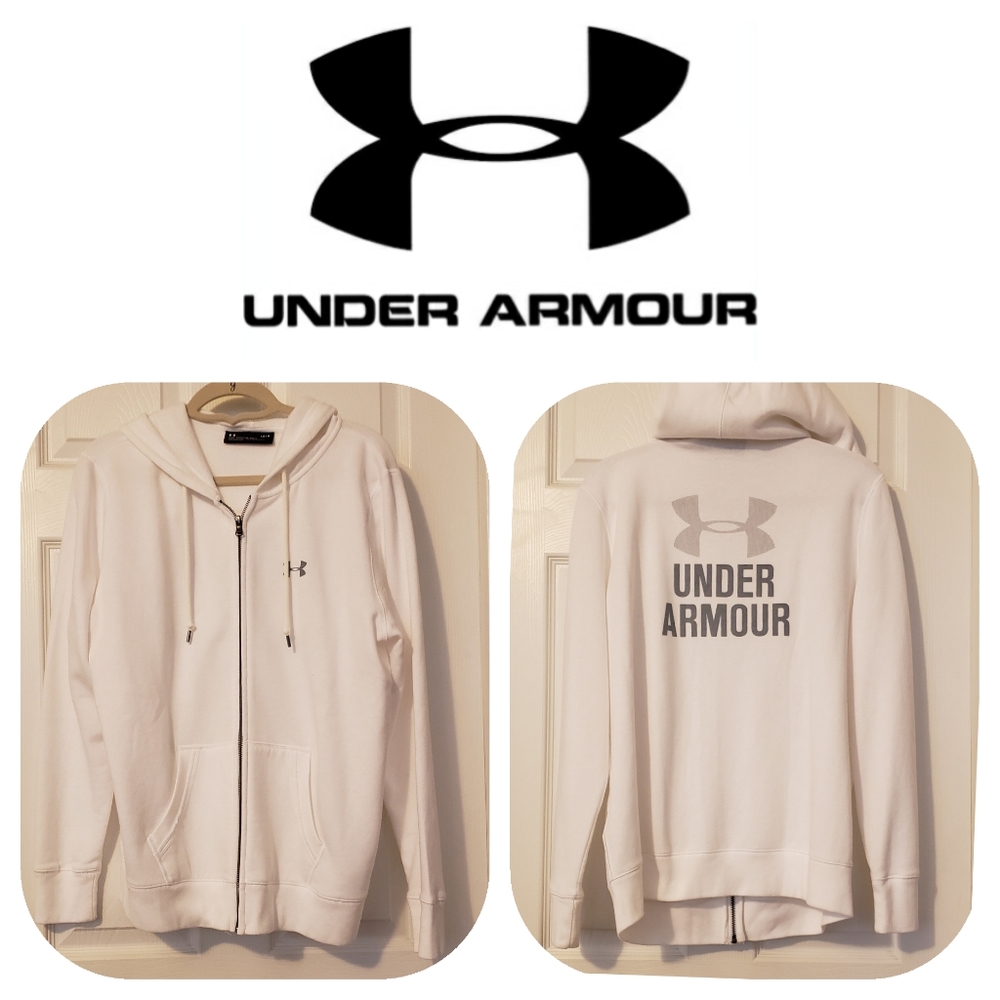 White Hoodie Zip Up